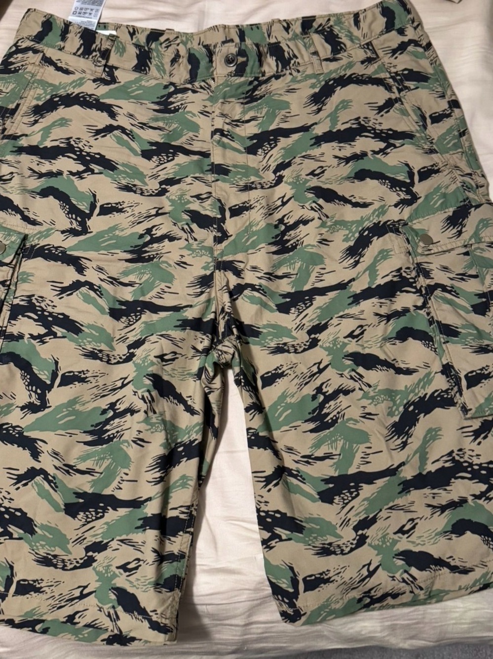 Levi's Camo-Pattern Cargo Pants in Tan, Green & Black